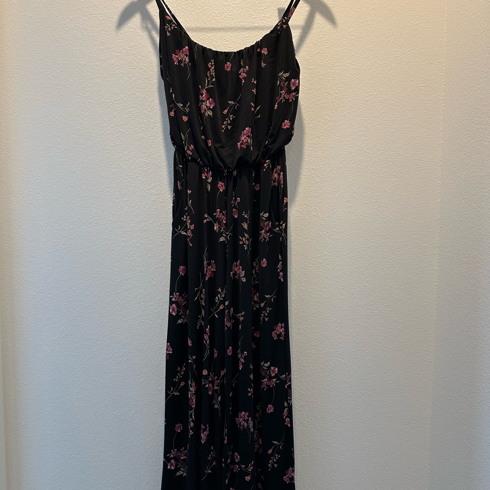 Kaileigh - Floral Black Women's Jumpsuit - XS